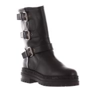 Ninalilou stivaletto in pelle con fibbie da donna