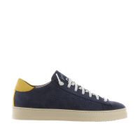 P448 sneaker in nabuk con logo traforato da uomo