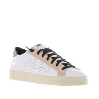 P448 sneaker in pelle con logo p448 perforato da uomo
