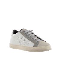 P448 sneaker in pelle con logo traforato da uomo