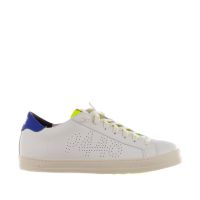 P448 sneaker in pelle con logo traforato da uomo