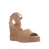 Palomitas espadrillas fiena in camoscio da donna