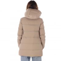 Peuterey piumino con cappuccio in contrasto materiale da donna