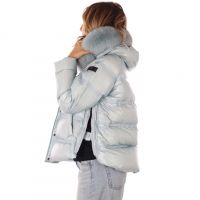Peuterey piumino lucido in nylon ripstop da donna