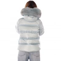 Peuterey piumino lucido in nylon ripstop da donna
