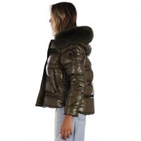 Peuterey piumino lucido takan in nylon ripstop da donna
