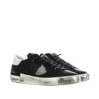 Philippe model sneaker paris x foxy laminè in pelle da uomo