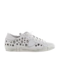 Philippe model sneaker paris x low in pelle con borchie da donna