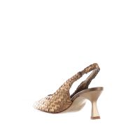 Pons quintana décolleté slingback moritz in pelle intrecciata da donna