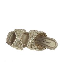 Pons quintana sabot fiji in pelle intrecciata da donna