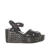 Pons quintana sandalo ankara in pelle intrecciata da donna