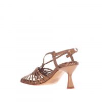 Pons quintana sandalo fiji in pelle intrecciata da donna