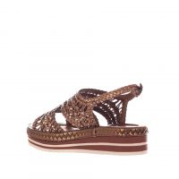 Pons quintana sandalo milan in pelle intrecciata da donna