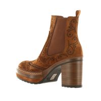 Pons quintana tronchetto olivia in velluto brogue da donna