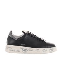 Premiata sneaker belle in pelle con strass da donna