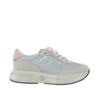 Premiata sneaker in camosccio e nylon  da donna