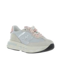 Premiata sneaker in camosccio e nylon  da donna