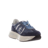 Premiata sneaker in camosccio e nylon  da donna