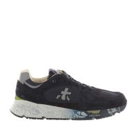 Premiata sneaker in camoscio e nylon a rete da uomo
