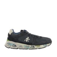 Premiata sneaker in camoscio e nylon a rete da uomo