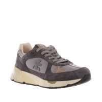 Premiata sneaker in camoscio e nylon a rete da uomo