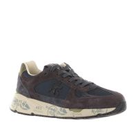Premiata sneaker in camoscio e nylon a rete da uomo