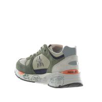 Premiata sneaker in camoscio e nylon a rete da uomo