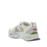 Premiata sneaker in camoscio e nylon da donna