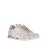 Premiata sneaker in camoscio e nylon da donna