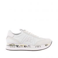 Premiata sneaker in camoscio e nylon da donna