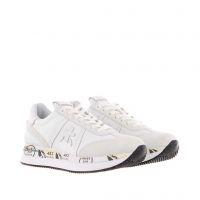 Premiata sneaker in camoscio e nylon da donna