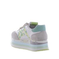 Premiata sneaker in camoscio e nylon da donna
