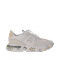 Premiata sneaker in camoscio e nylon da donna