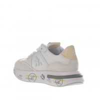 Premiata sneaker in camoscio e nylon da donna