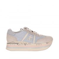 Premiata sneaker in camoscio e nylon da donna