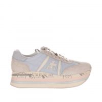 Premiata sneaker in camoscio e nylon da donna