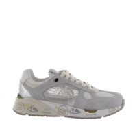 Premiata sneaker in camoscio e nylon da donna