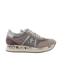 Premiata sneaker in camoscio e nylon da donna