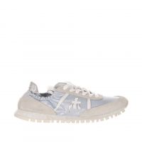 Premiata sneaker in camoscio e nylon perlato da donna