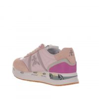 Premiata sneaker in camoscio e nylon da donna