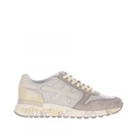 Premiata sneaker in camoscio e tessuto tecnico da uomo