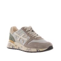 Premiata sneaker in camoscio e tessuto tecnico da uomo