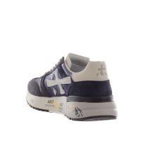 Premiata sneaker in camoscio e tessuto tecnico da uomo
