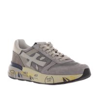 Premiata sneaker in camoscio e tessuto tecnico da uomo