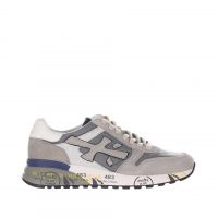 Premiata sneaker in camoscio e tessuto tecnico da uomo