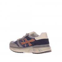 Premiata sneaker in camoscio e tessuto tecnico da uomo