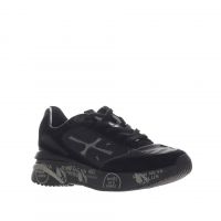Premiata sneaker in camoscio e tessuto tecnico da uomo