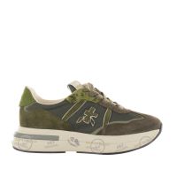 Premiata sneakers cassie in camoscio e nylon da donna