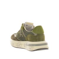 Premiata sneakers cassie in camoscio e nylon da donna