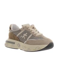 Premiata sneakers cassie in camoscio e tessuto da donna